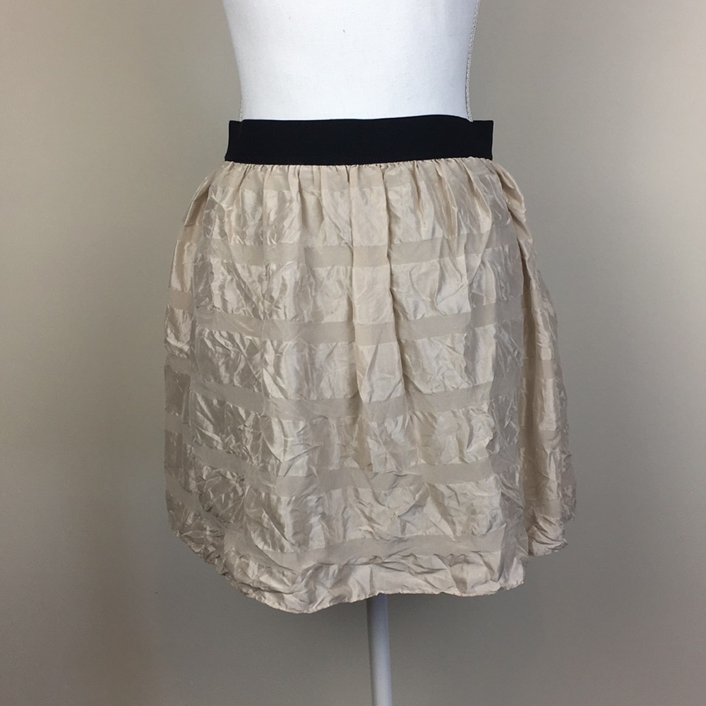 Banana Republic Silk Ivory Skirt Size 2